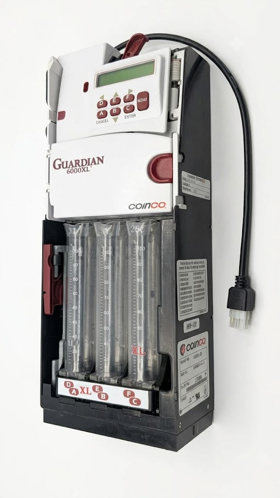 Coinco Guardian 6000XL 6-tube MDB coin changer and acceptor